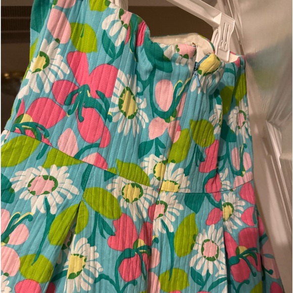 Lilly Pulitzer strapless summer mini dress w/pockets size 6 like new beautiful - Picture 5 of 11